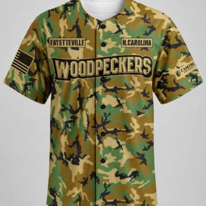 fayetteville woodpeckers military appreciation 2026 night jersey2
