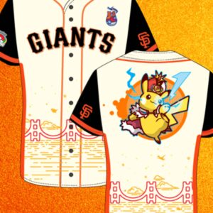 giants pokemon worlds night 2026 pikachu jersey3