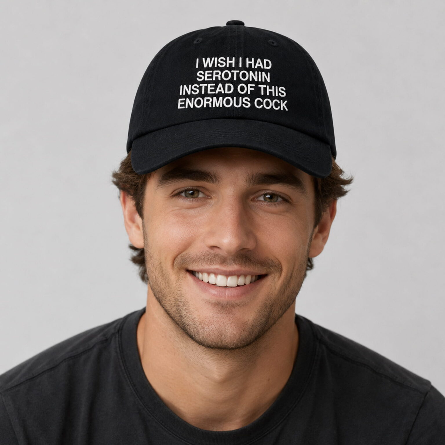 i wish i had serotonin instead of this enormous cock hat2