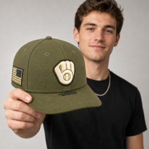 brewers armed forces day 2026 green hat2