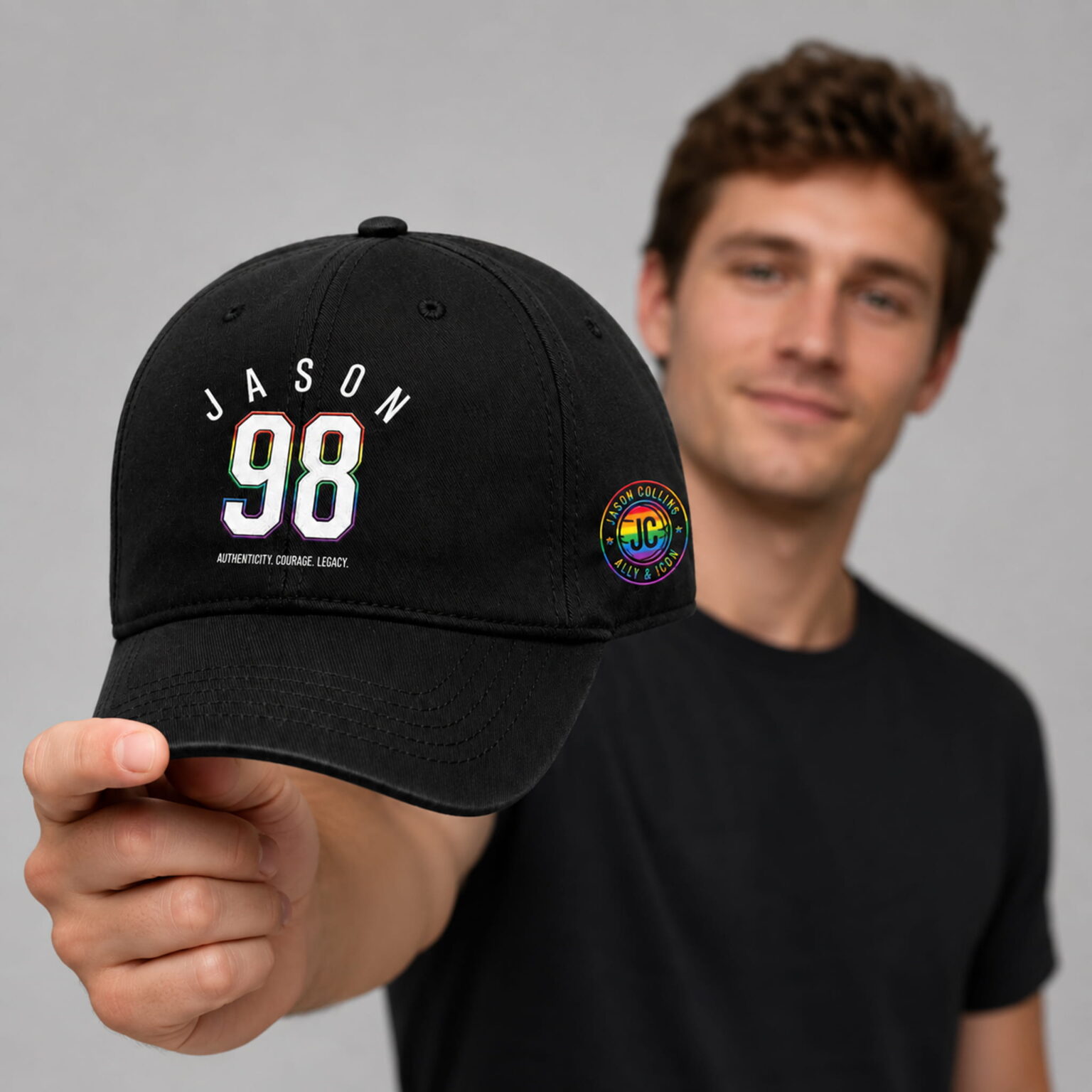 jason 98 basketball commemorative printed hat1