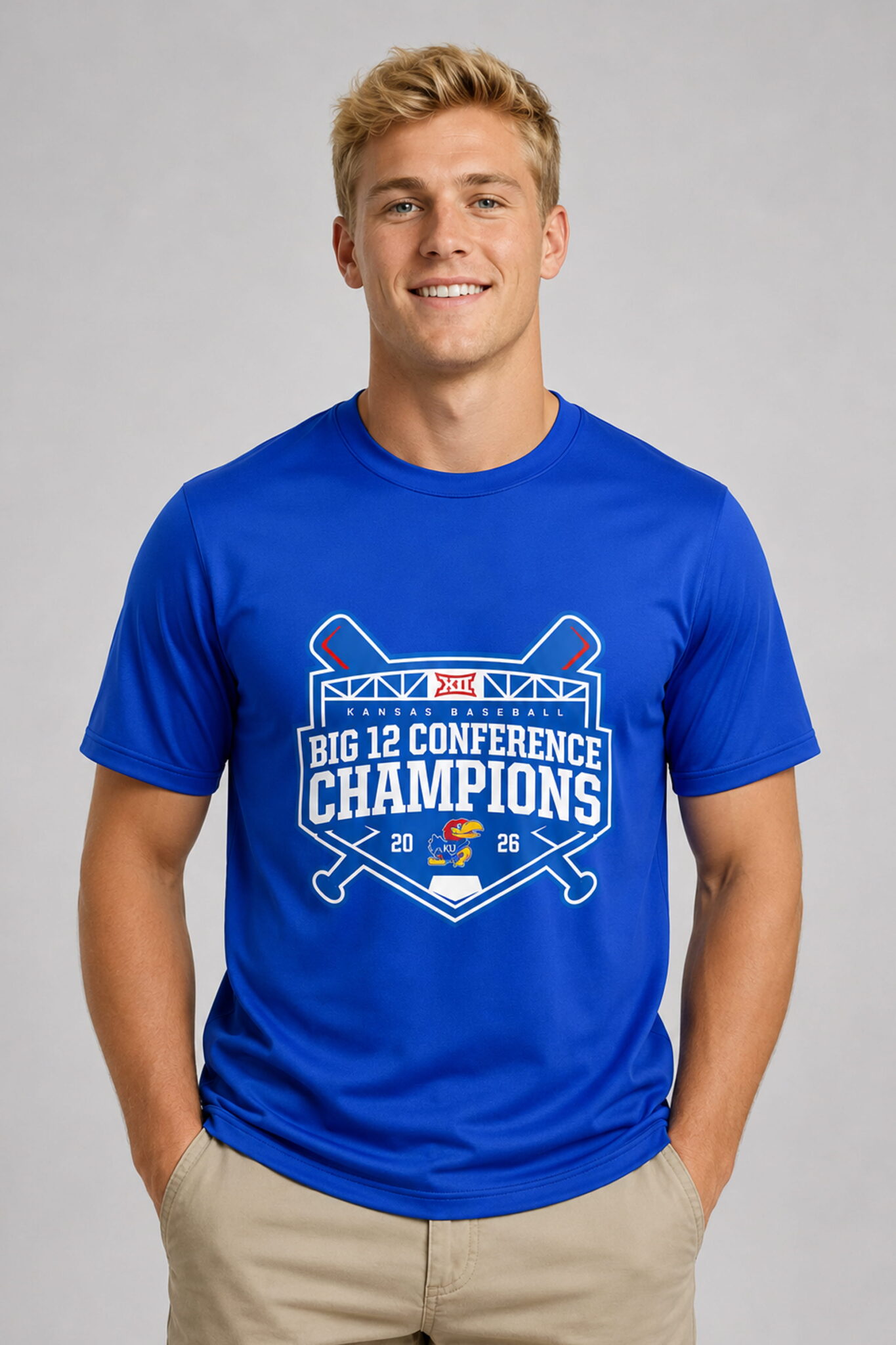kansas jayhawks baseball 2026 big 12 champions shirt2
