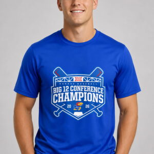 kansas jayhawks baseball 2026 big 12 champions shirt2