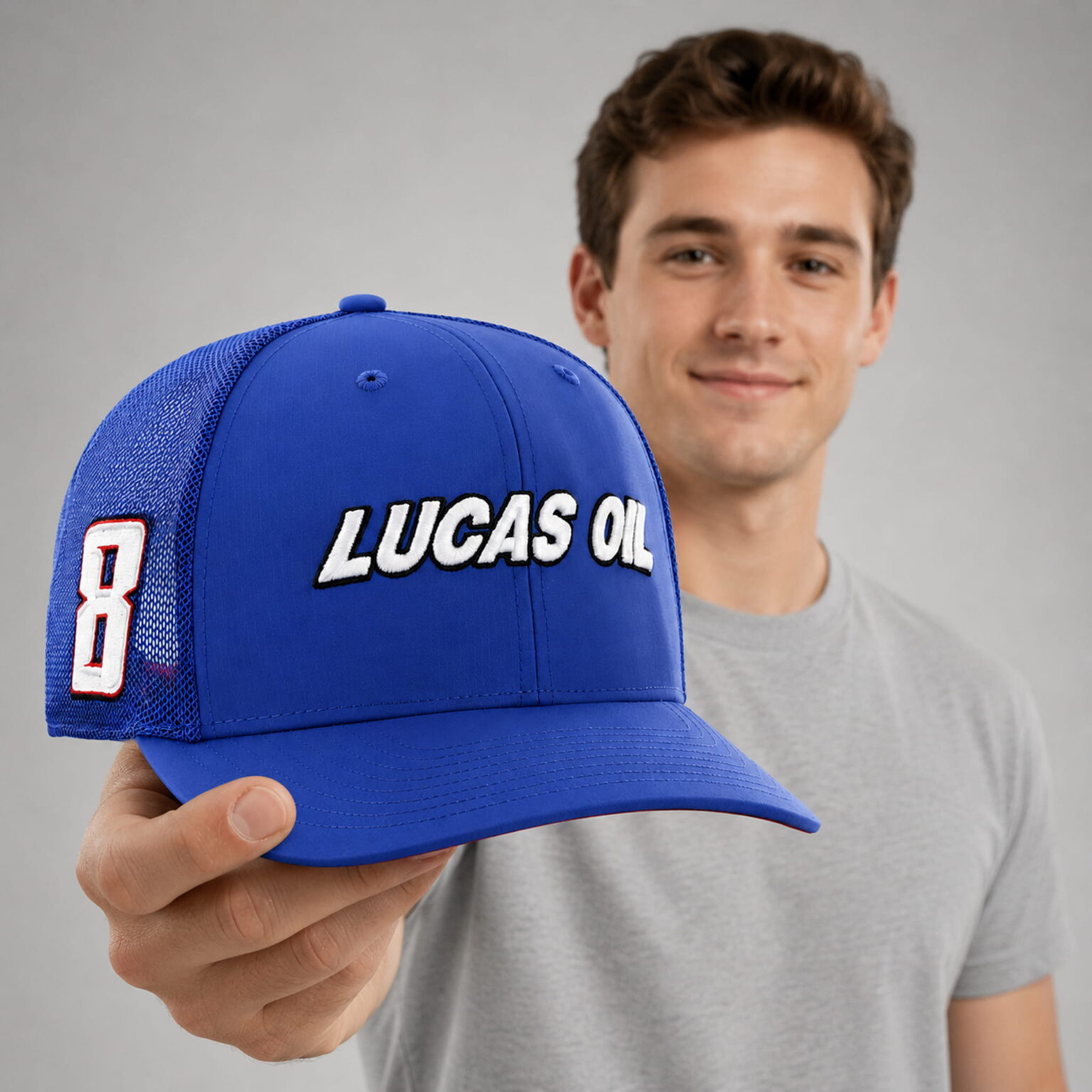 kyle busch 8 lucas oil hat2