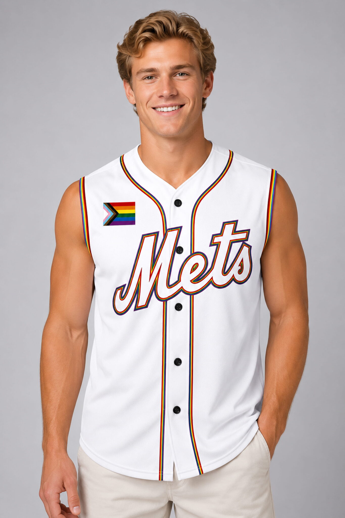 mets giveaway pride night 2026 sleeveless jersey2