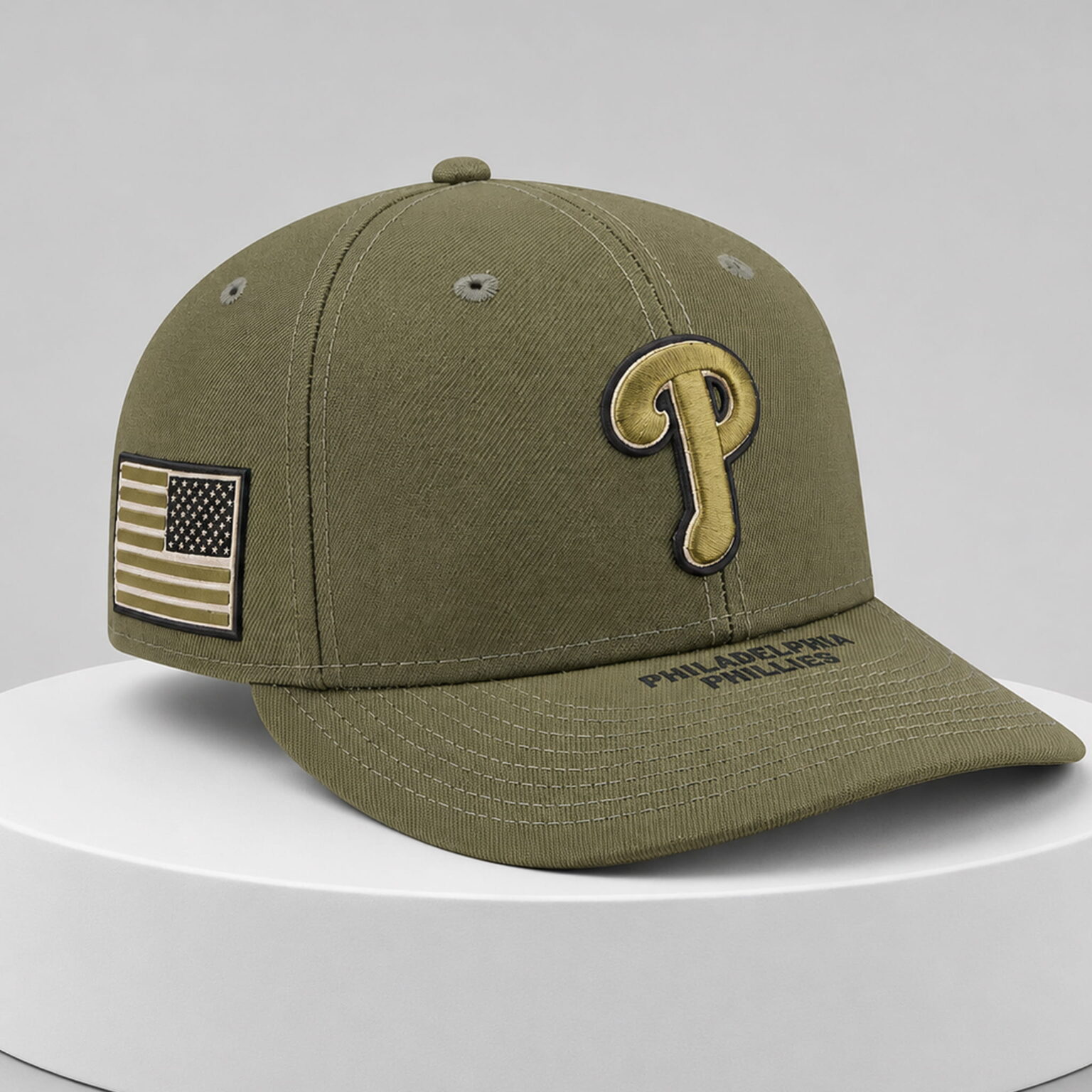 phillies armed forces day 2026 green hat