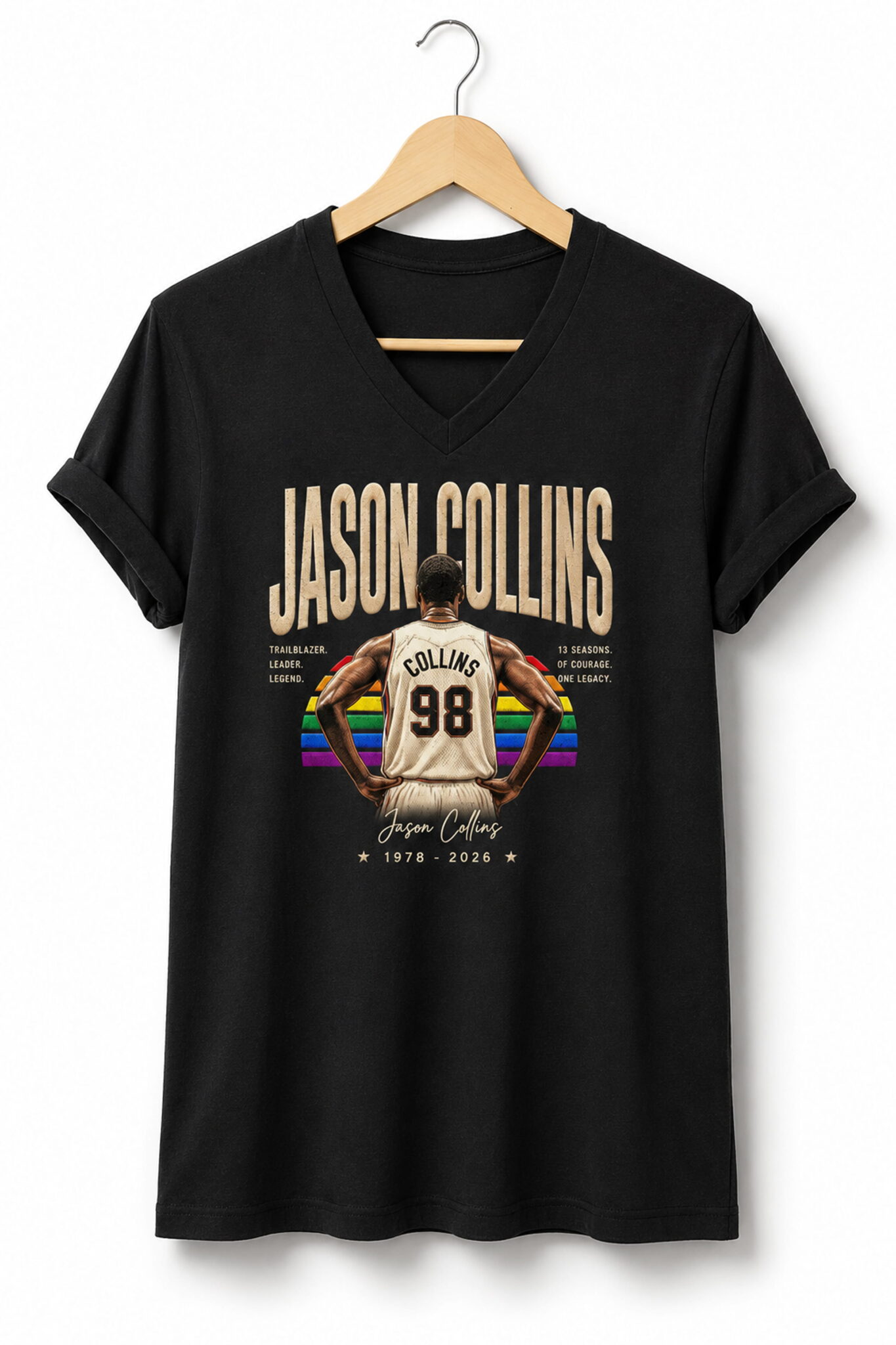retro 1978 2026 jason collins 98 trailblazer leader shirt