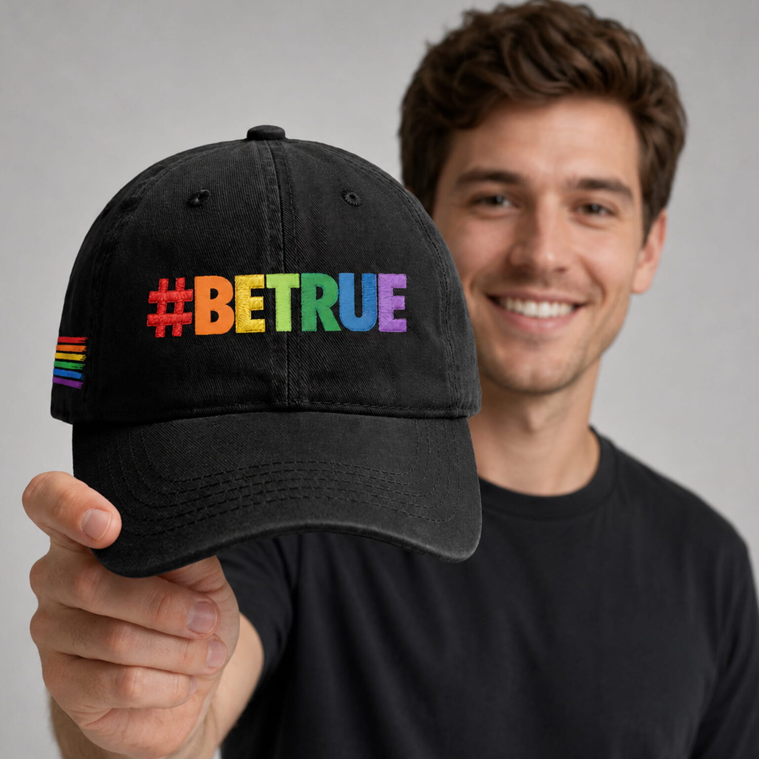 retro pride parade betrue embroidery hat2