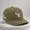 rockies armed forces day 2026 green hat