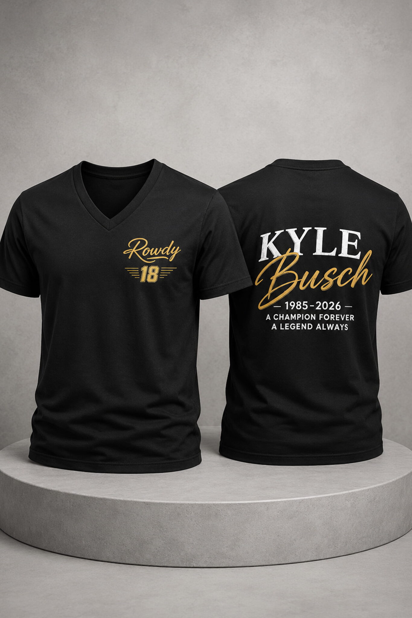 rowdy 18 kyle busch a champion forever 1985 2026 shirt