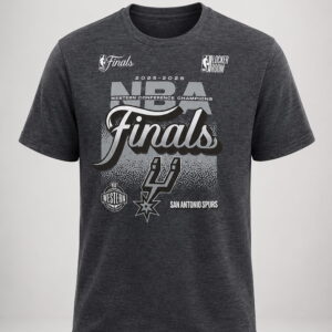 spurs 2025 2026 western conference champions locker room shirt