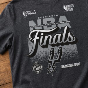spurs 2025 2026 western conference champions locker room shirt1