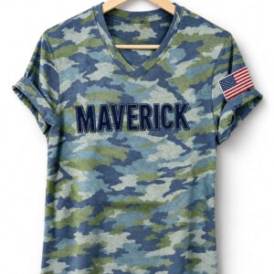 top gun maverick inspired camo shirt