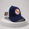 usa 250th just here for the hot dogs trucker hat