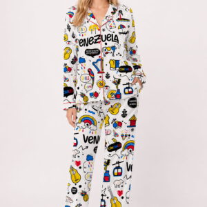 venezuela satin pajama set for women2