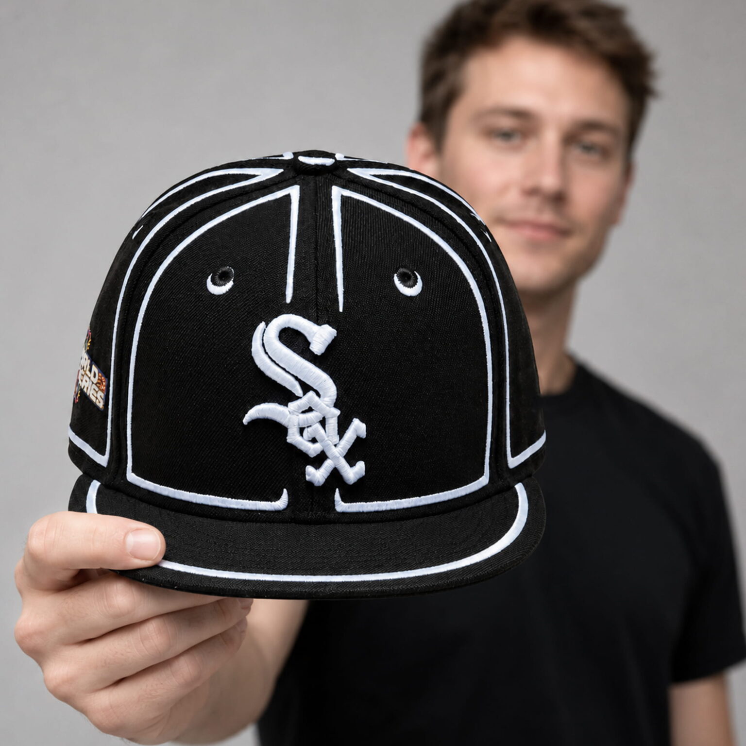 white sox 2005 world series the black sox hat3