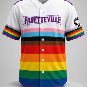 2026 fayetteville woodpeckers night out pride jersey1
