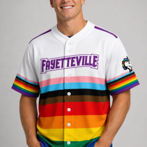2026 fayetteville woodpeckers night out pride jersey3