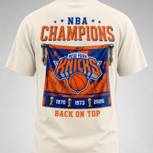 2026 knicks 3x champions back on top shirt1