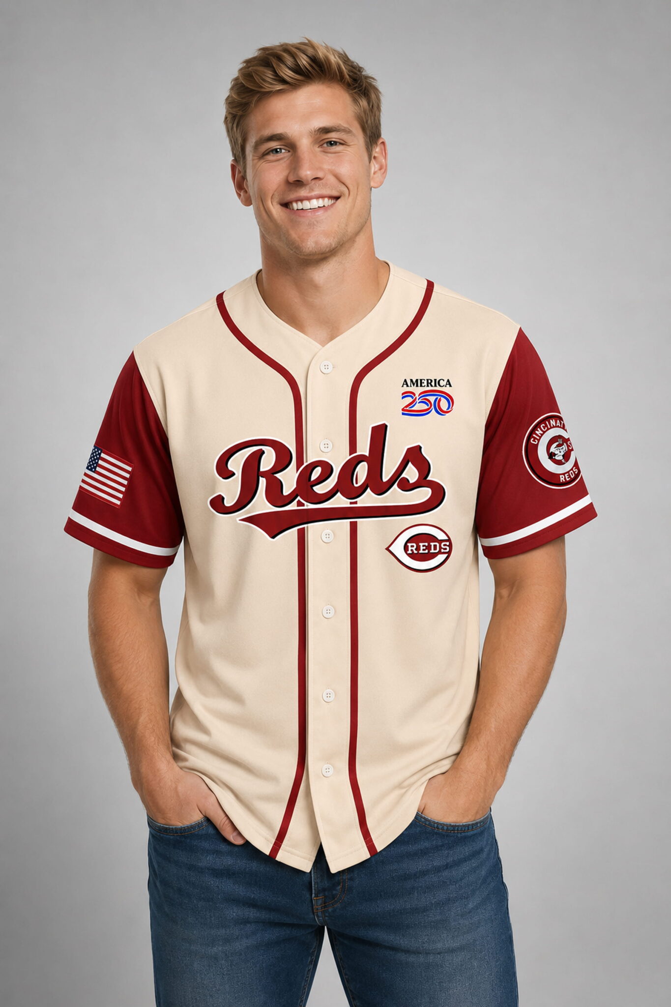 2026 reds 250th year anniversary freedom jersey2