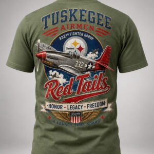2026 steelers tuskegee airmen red tails legacy game day shirt2