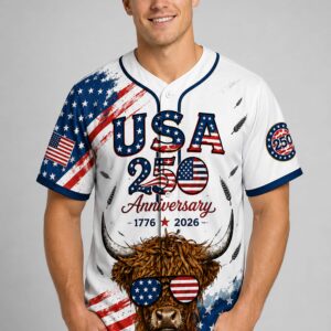 2026 usa 250th anniversary highland cow baseball jersey2