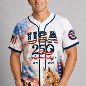 2026 usa 250th anniversary horse baseball jersey2