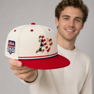 athletics usa 250th anniversary fourth of july snapback hat3
