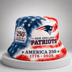 patriots 250th anniversary years of freedom bucket hat
