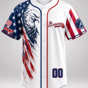 braves 250th independence day 2026 personalized jersey