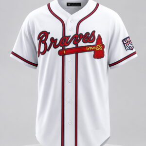 Braves USA 250th Anniversary Fourth Of July Jersey 5 braves usa 250th anniversary fourth of july jersey3