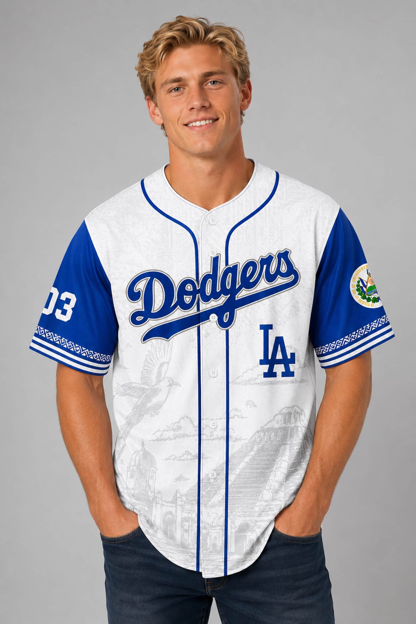 dodgers 2026 el salvador 503 baseball jersey3
