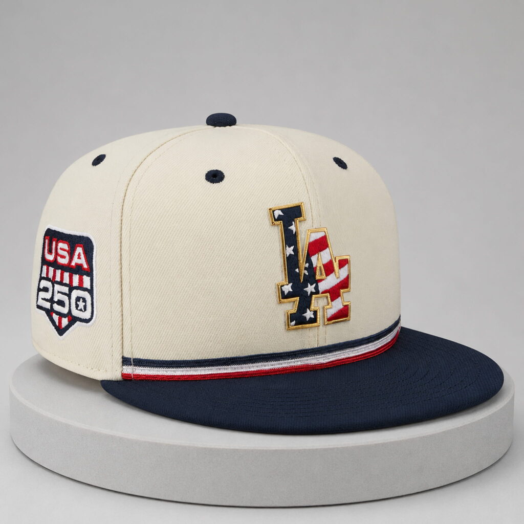 Dodgers USA 250th Anniversary Fourth Of July Snapback Hat - Teespromax