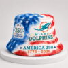dolphins 250th anniversary years of freedom bucket hat