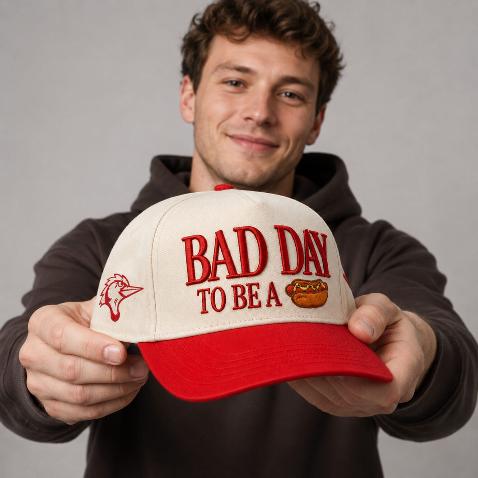 fayetteville woodpeckers bad day to be a hot dog hat2