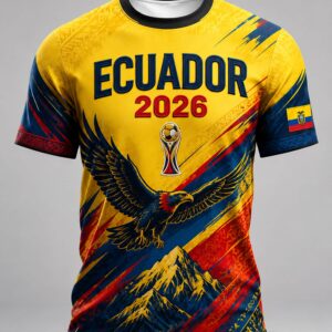 fifa world cup 2026 ecuador football fan shirt