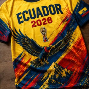 fifa world cup 2026 ecuador football fan shirt1
