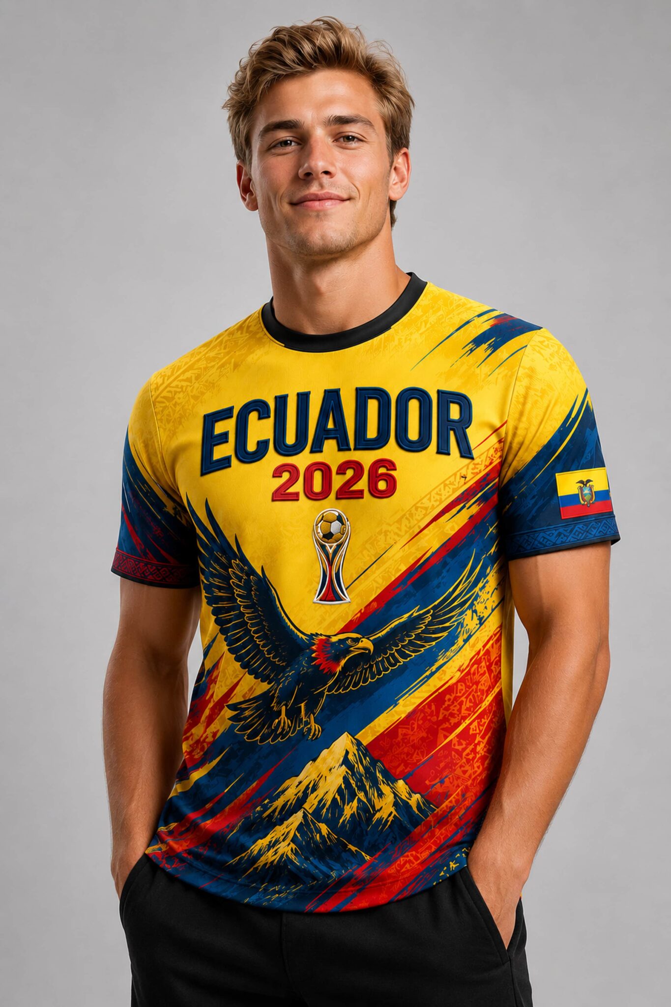 fifa world cup 2026 ecuador football fan shirt2