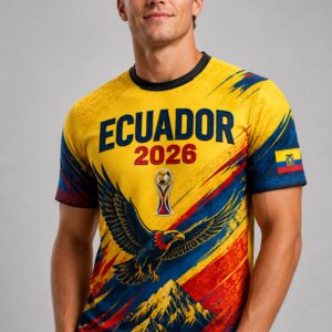fifa world cup 2026 ecuador football fan shirt2