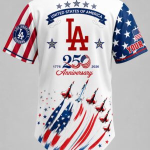 la dodgers 250th independence day 2026 personalized jersey1