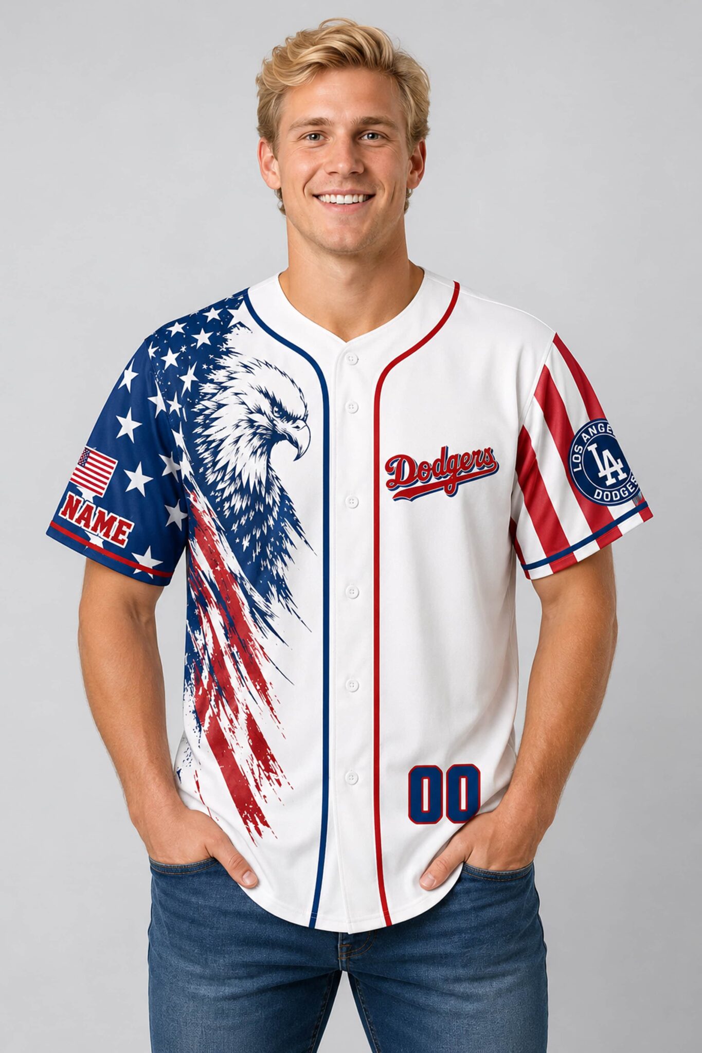 la dodgers 250th independence day 2026 personalized jersey2