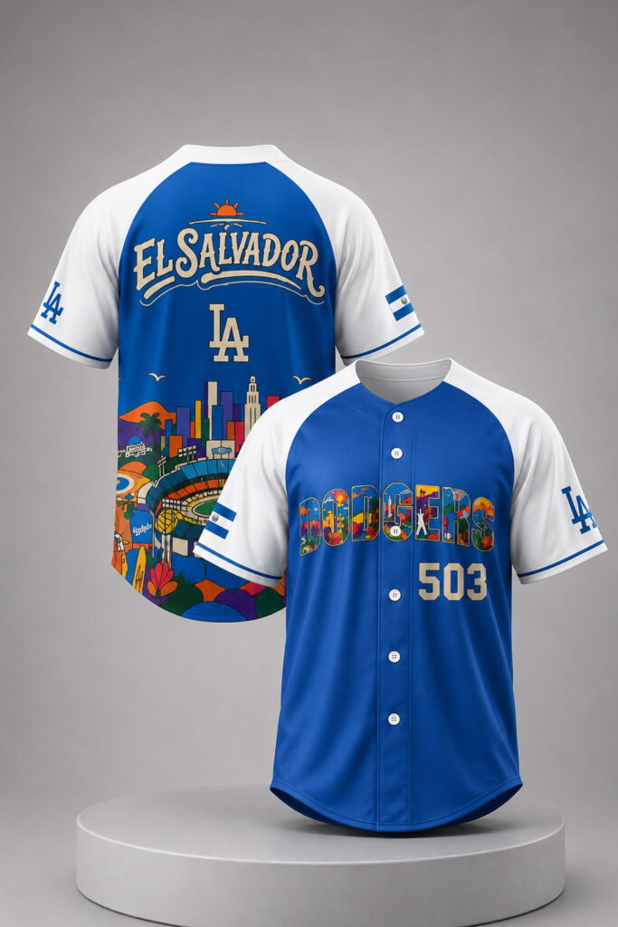 LA Dodgers 503 Salvadoran Heritage Night 2026 Baseball Jersey