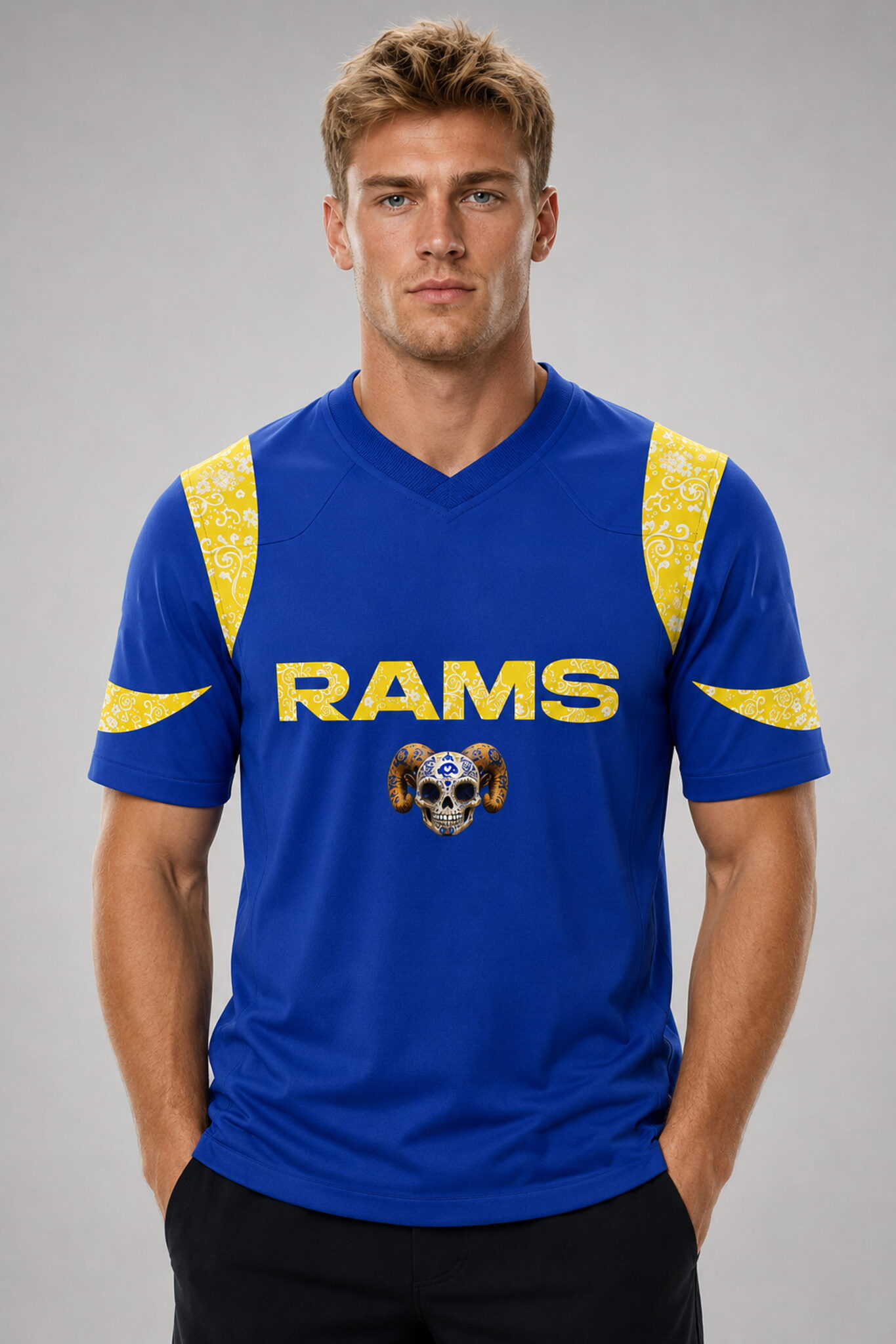 la rams dia de los muertos 2026 football jersey2