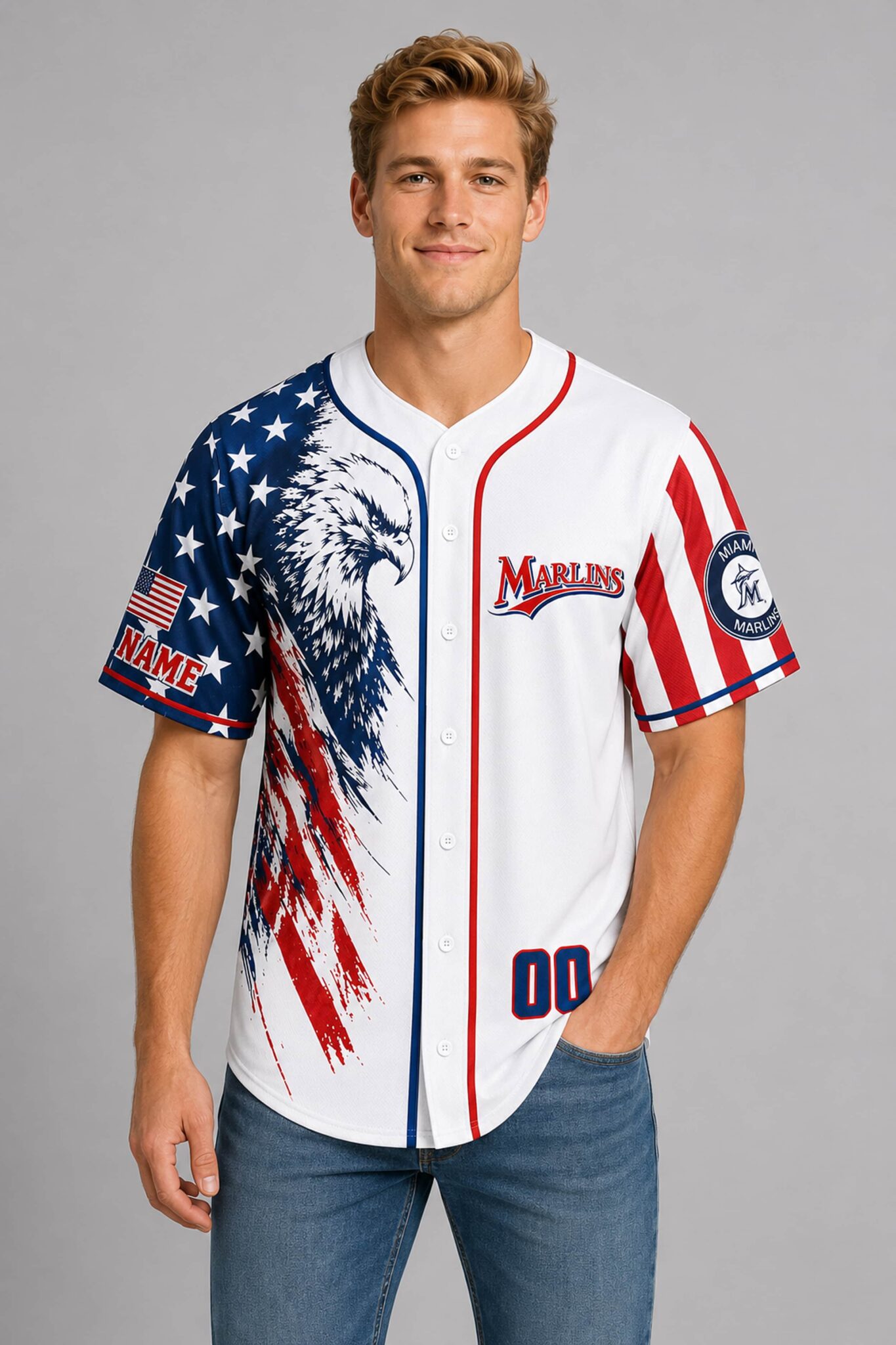 marlins 250th independence day 2026 personalized jersey2