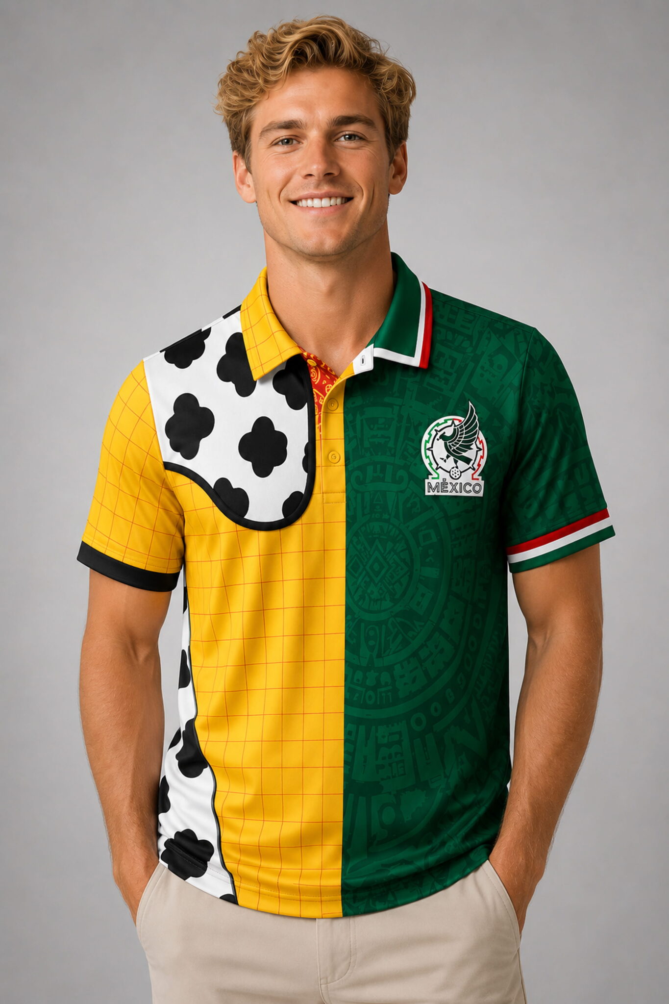 mexico fifa world cup 2026 woody toy story mashup polo shirt2
