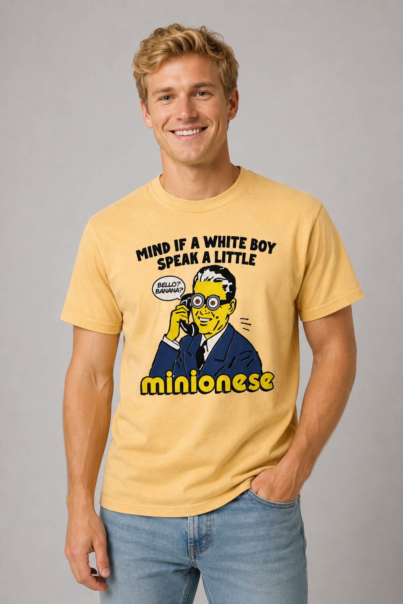 mind if a white boy speak a little minionese shirt2