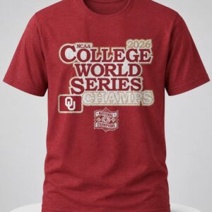 oklahoma baseball 2026 college world series champions shirt