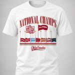 Oklahoma Baseball 2026 National Champions Omaha Flags Shirt