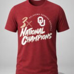 Oklahoma Baseball 3-Time National Champions Shirt