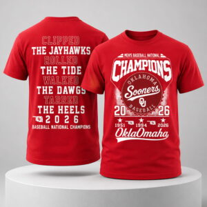 oklahoma sooners 2026 mcws baseball national champions 3x times shirt